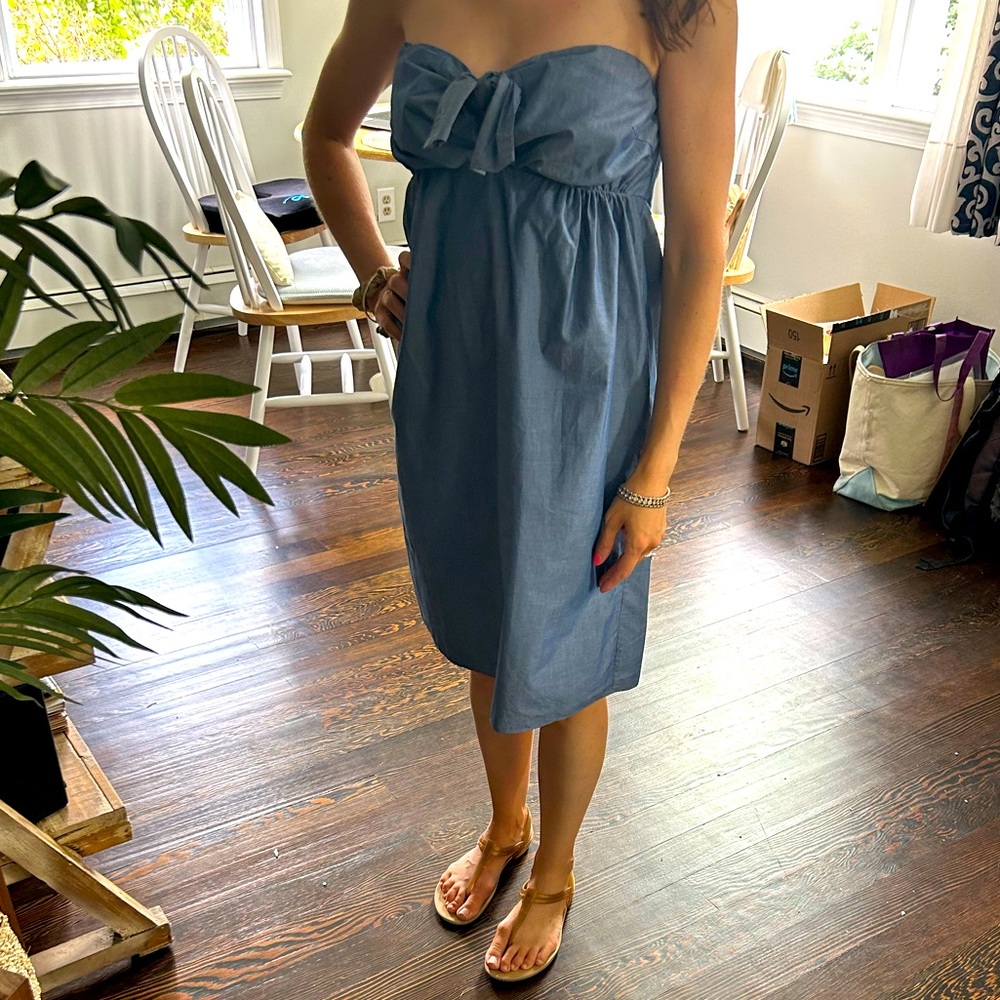 J.Crew cotton blue XS dress